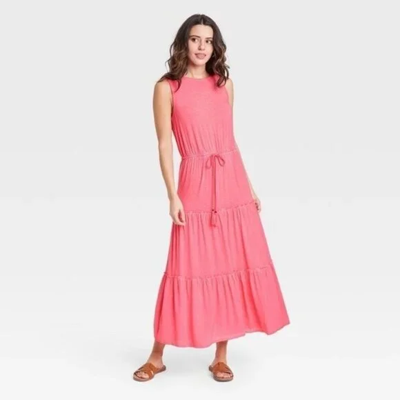 Knox Rose Women's Sleeveless Maxi Dress In Blossom - Large - Picture 1 of 13